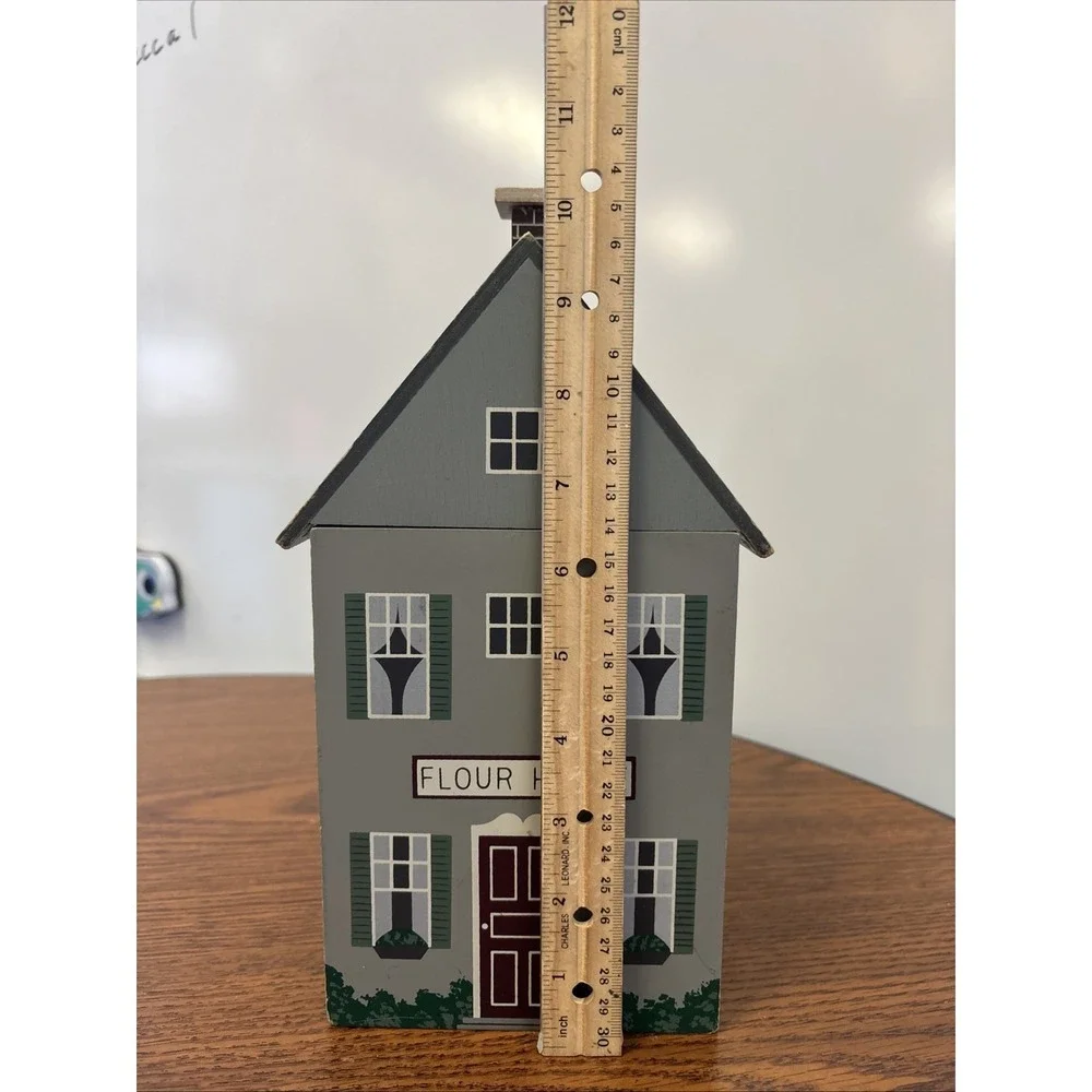 Flour House‎ Wood Canister Farmhouse Decor with Plastic Liner 11